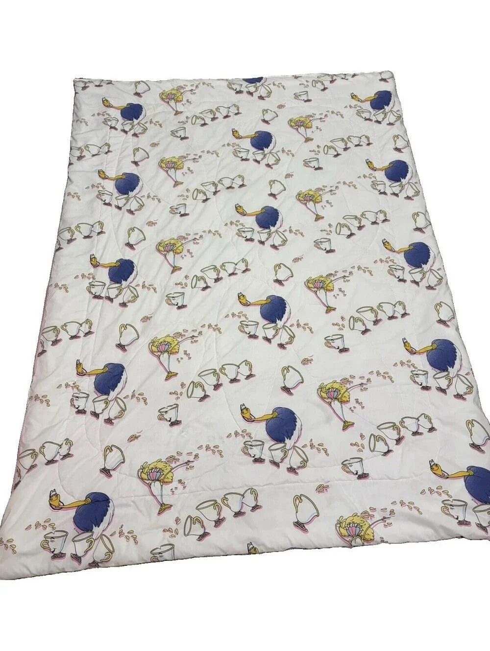 Vintage Beauty And The Beast Reversable Twin Comforter  Disney